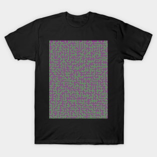 Purple and Green Maze T-Shirt